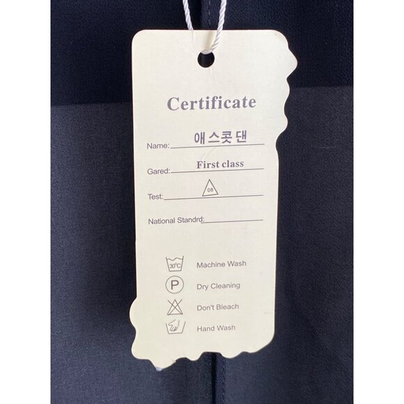 women's black white cap sleeve top partysu yy Korea size XL - Picture 4 of 11